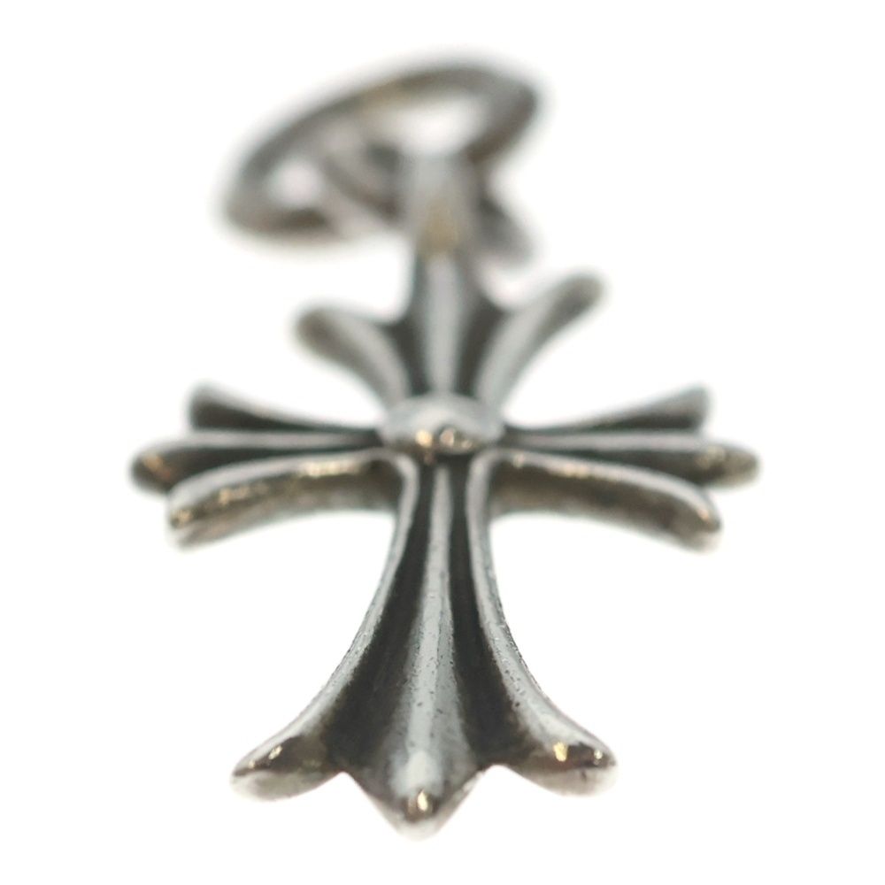Chrome Hearts Tiny CH Cross Charm Necklace Top Silver — view 5