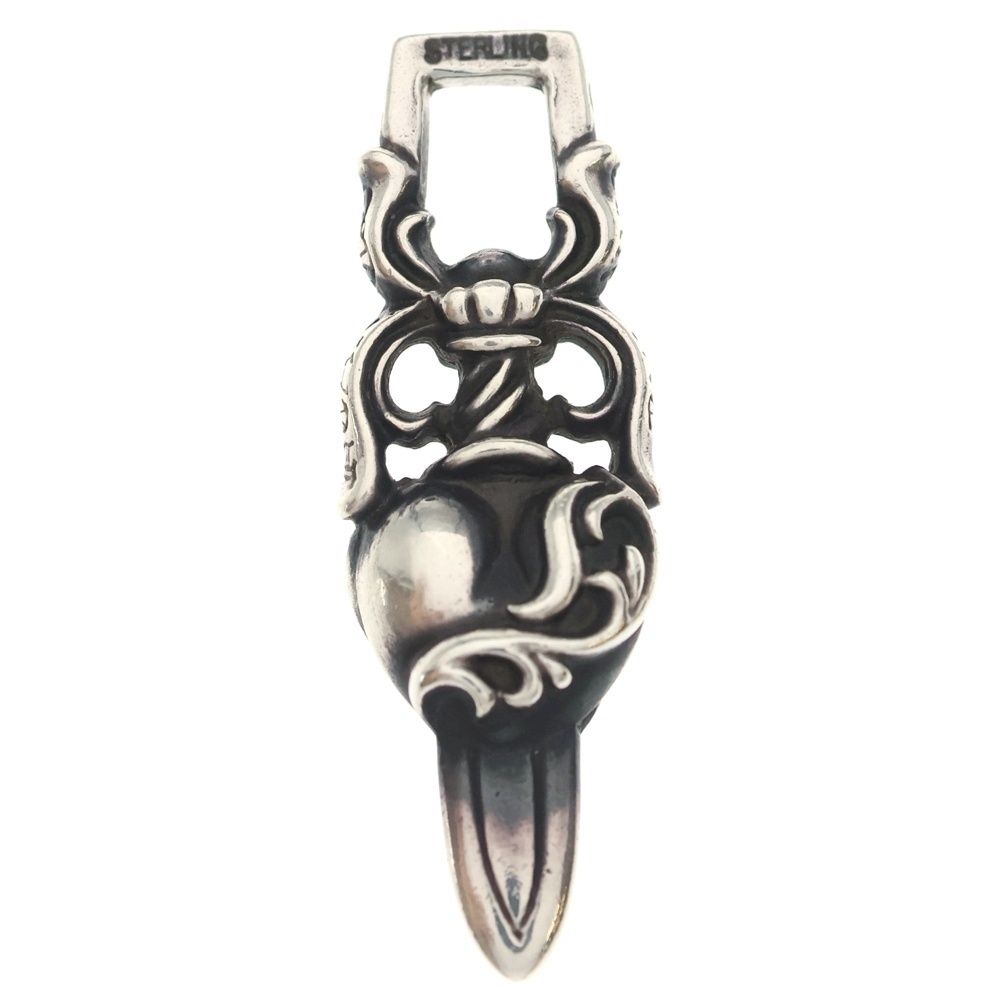 Chrome Hearts Dagger Heart Daga Pendant Top Silver — view 2