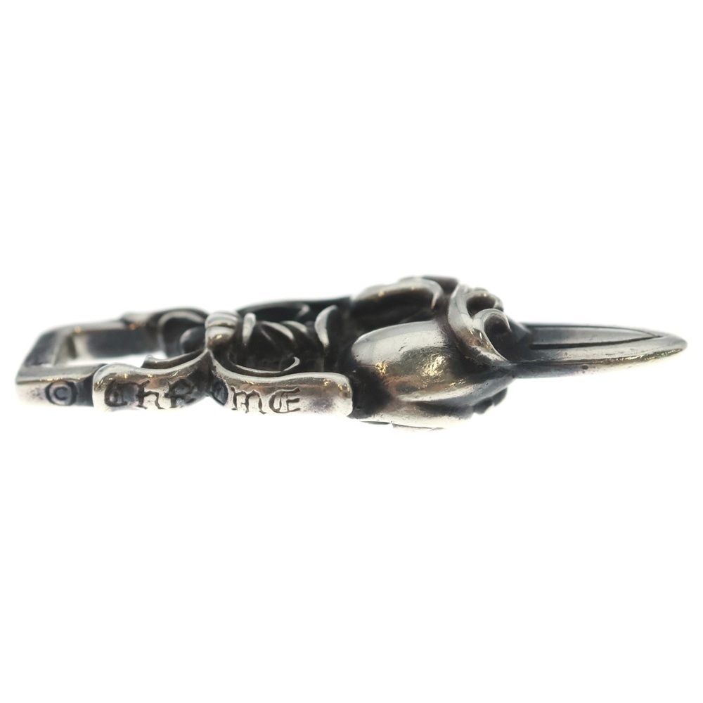 Chrome Hearts Dagger Heart Daga Pendant Top Silver — view 4