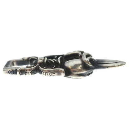 Chrome Hearts Dagger Heart Daga Pendant Top Silver — view 4