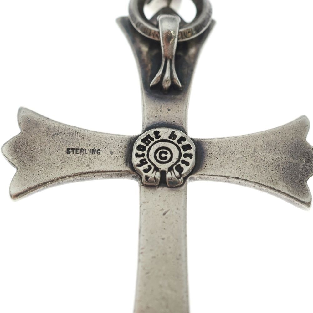 Chrome Hearts CH Crs LG Bale Bail Large CH Cross Pendant Top Silver — view 5