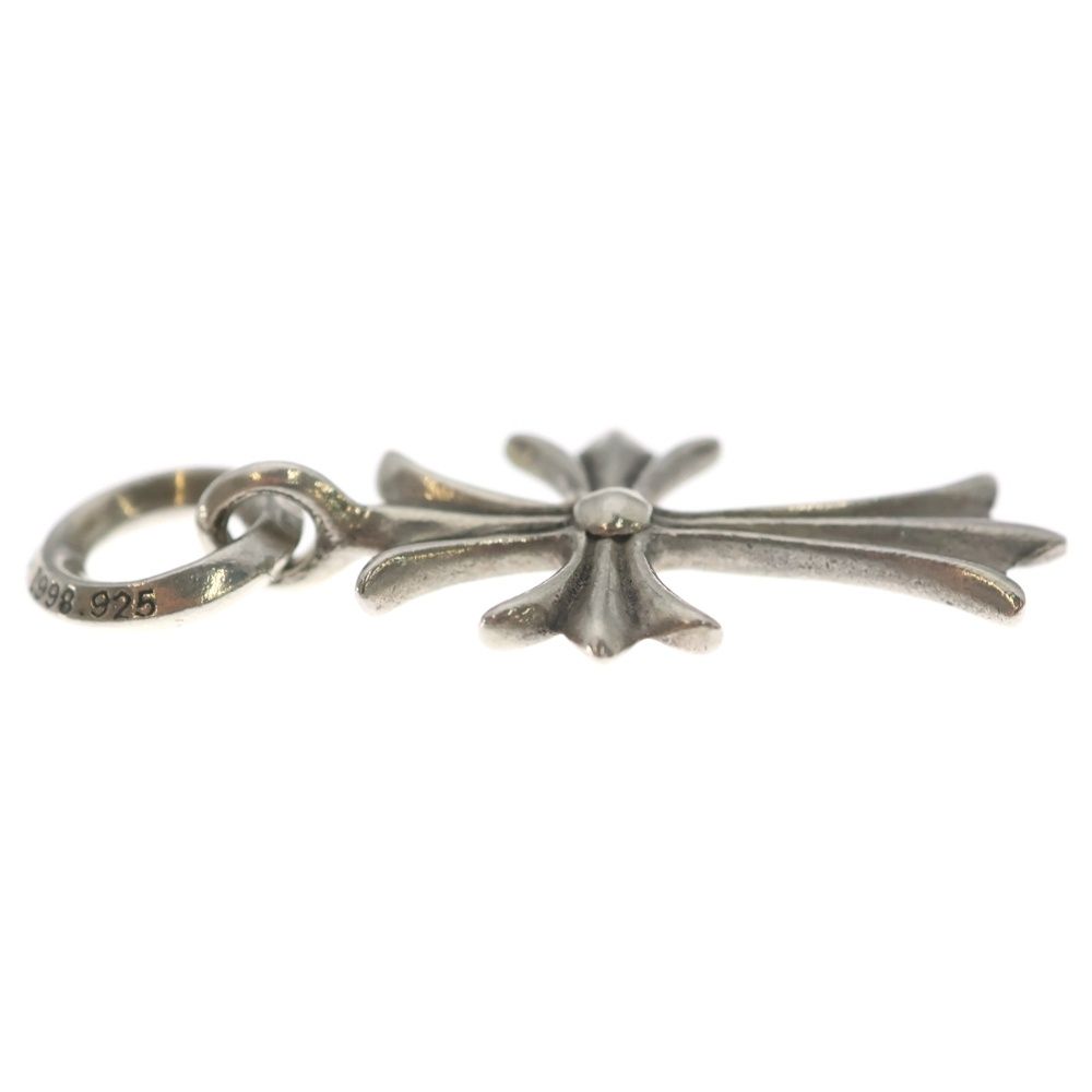 Chrome Hearts Tiny CH Cross Charm Necklace Top Silver — view 4