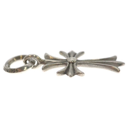 Chrome Hearts Tiny CH Cross Charm Necklace Top Silver — view 4