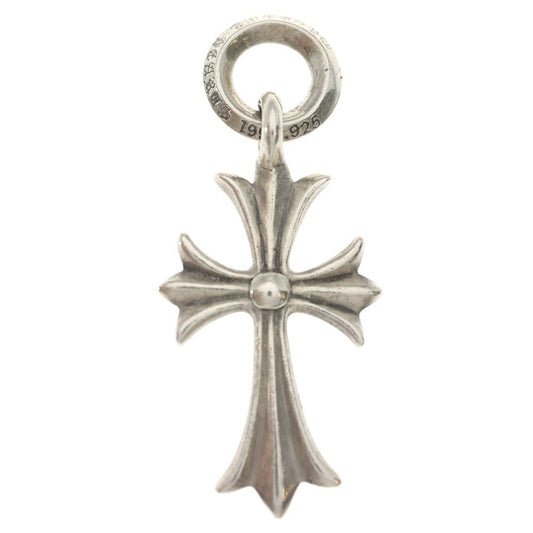 Chrome Hearts Tiny CH Cross Charm Necklace Top Silver