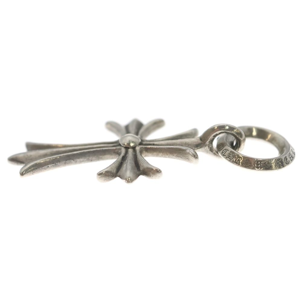 Chrome Hearts Tiny CH Cross Charm Necklace Top Silver — view 3