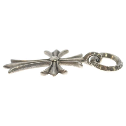Chrome Hearts Tiny CH Cross Charm Necklace Top Silver — view 3
