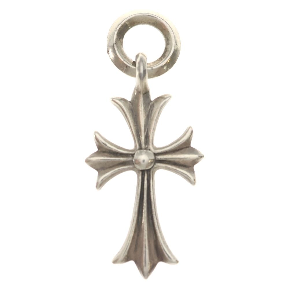 Chrome Hearts Tiny CH Cross Charm Necklace Top Silver — view 2