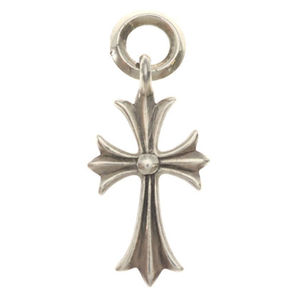 Chrome Hearts Tiny CH Cross Charm Necklace Top Silver — view 2