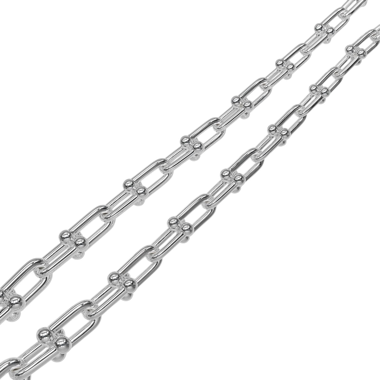 Tiffany & Co Graduated Link 925 Sterling Silver Necklace — view 6