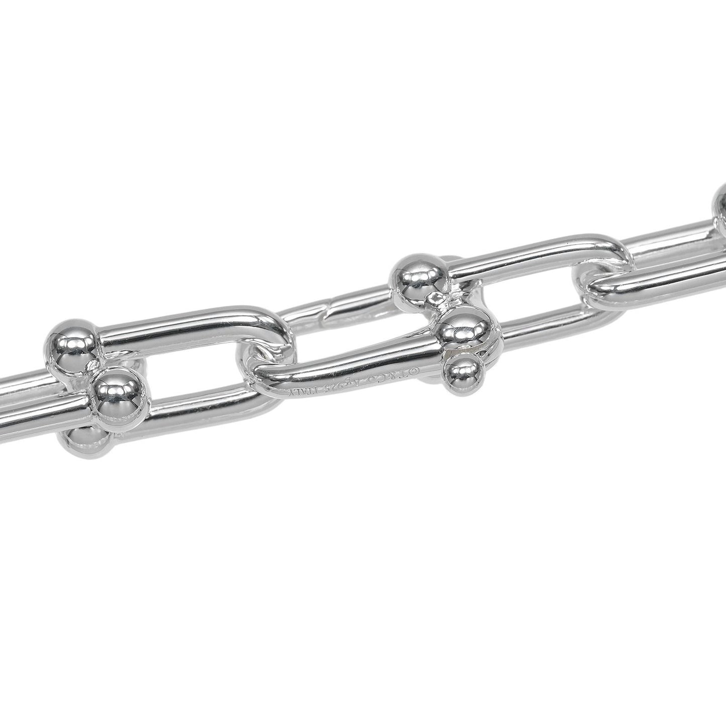Tiffany & Co Graduated Link 925 Sterling Silver Necklace — view 4