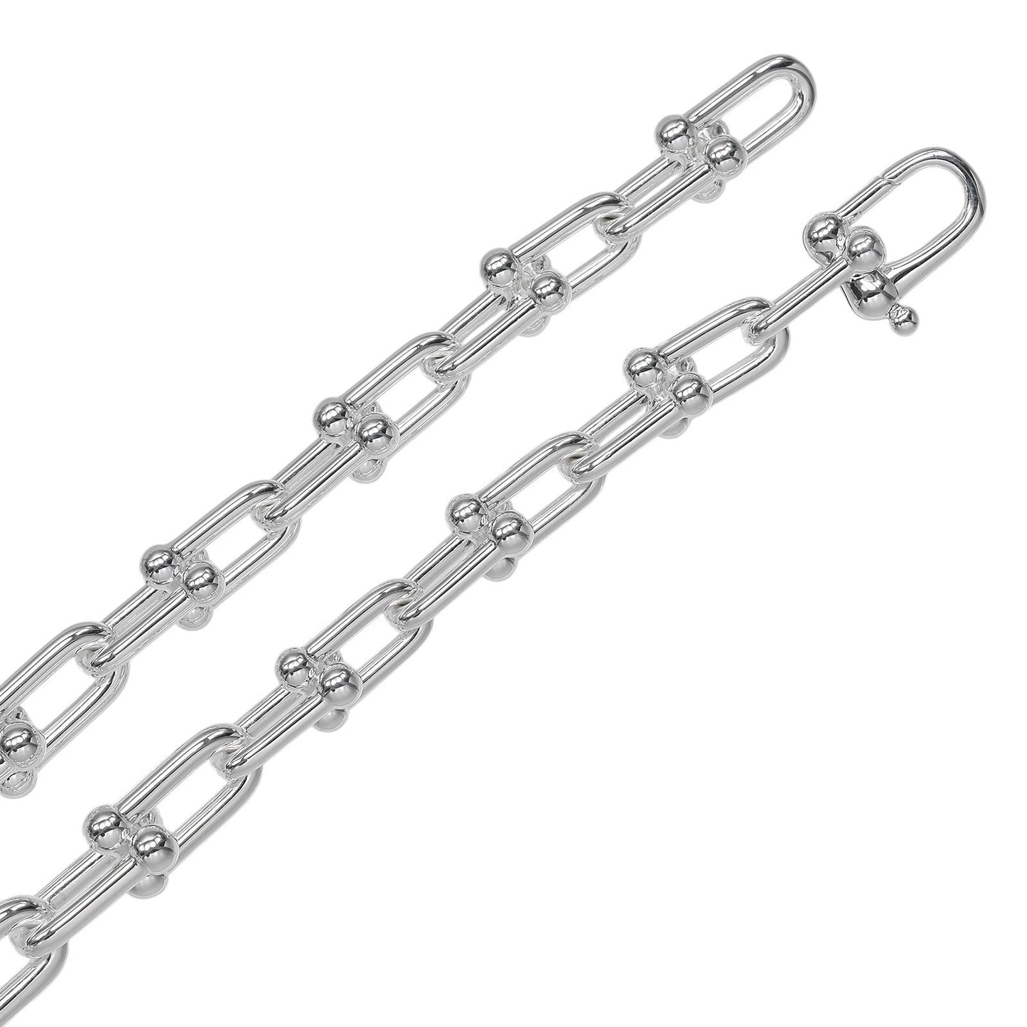 Tiffany & Co Graduated Link 925 Sterling Silver Necklace — view 7