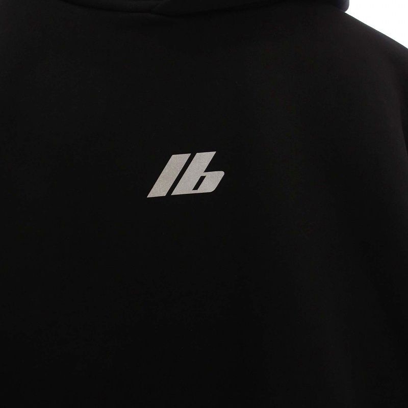 Balenciaga Large Fit Hoodie Pullover Sweatshirt Long Sleeve Logo 1 S Black — view 7