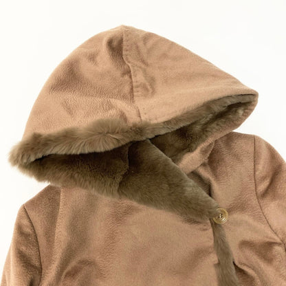 Max Mara Alpaca Coat Jacket 36 Brown Fur — view 6