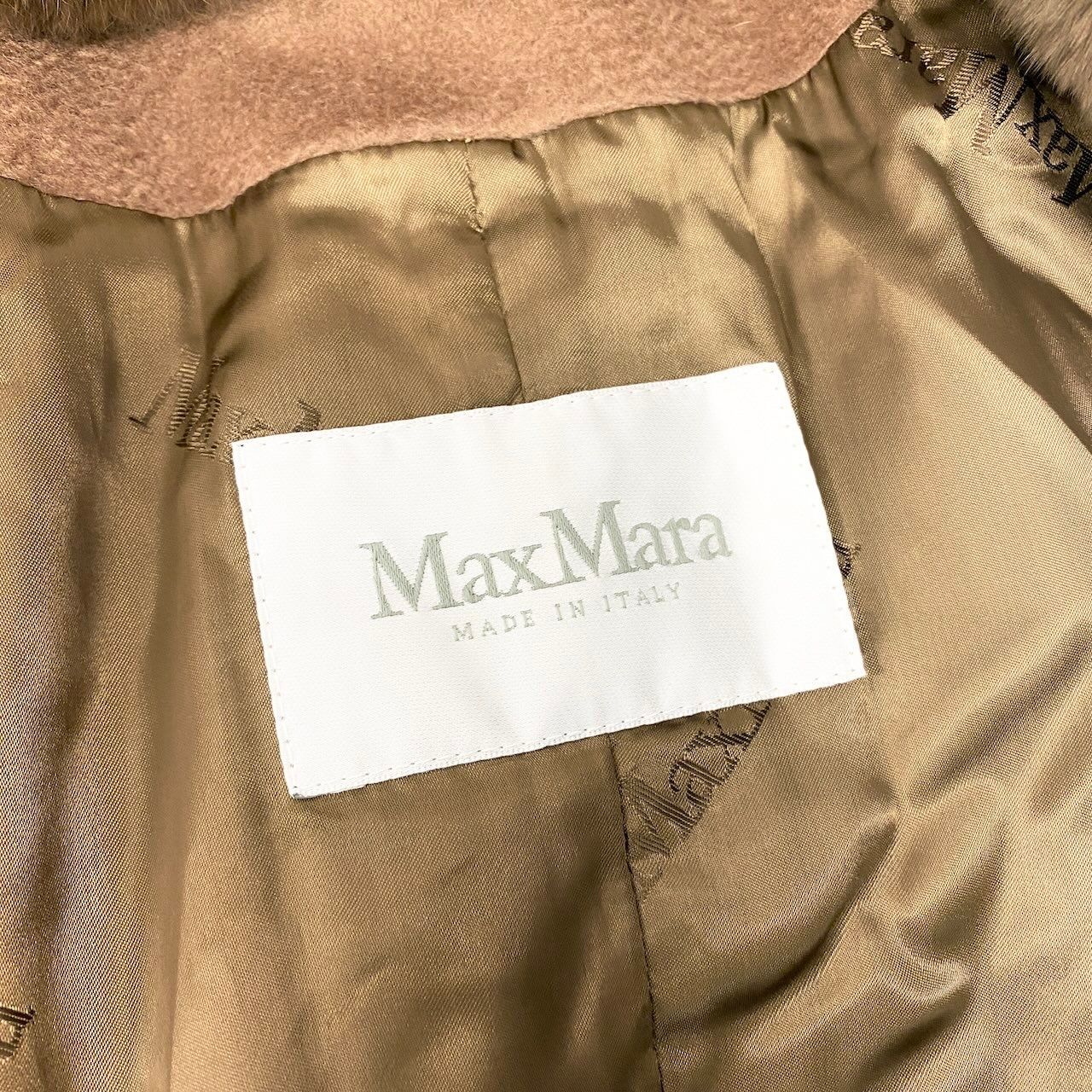 Max Mara Alpaca Coat Jacket 36 Brown Fur — view 9