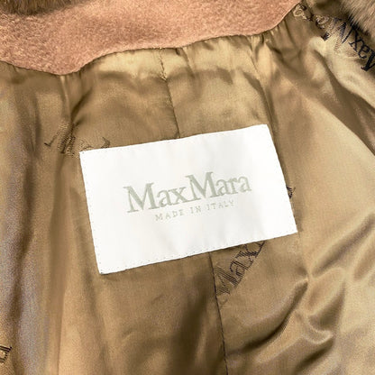 Max Mara Alpaca Coat Jacket 36 Brown Fur — view 9