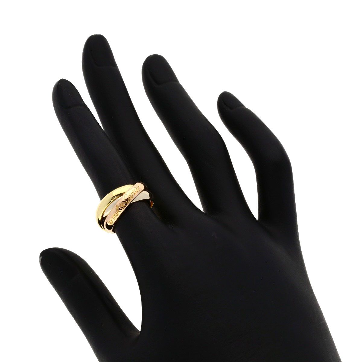Cartier Trinity 48 Ring 18k Yellow Gold 18k Pink White — view 4