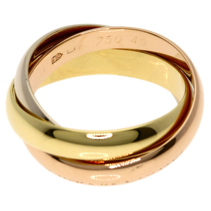 Cartier Trinity 49 Ring 18k Yellow Gold 18k Pink White — view 3