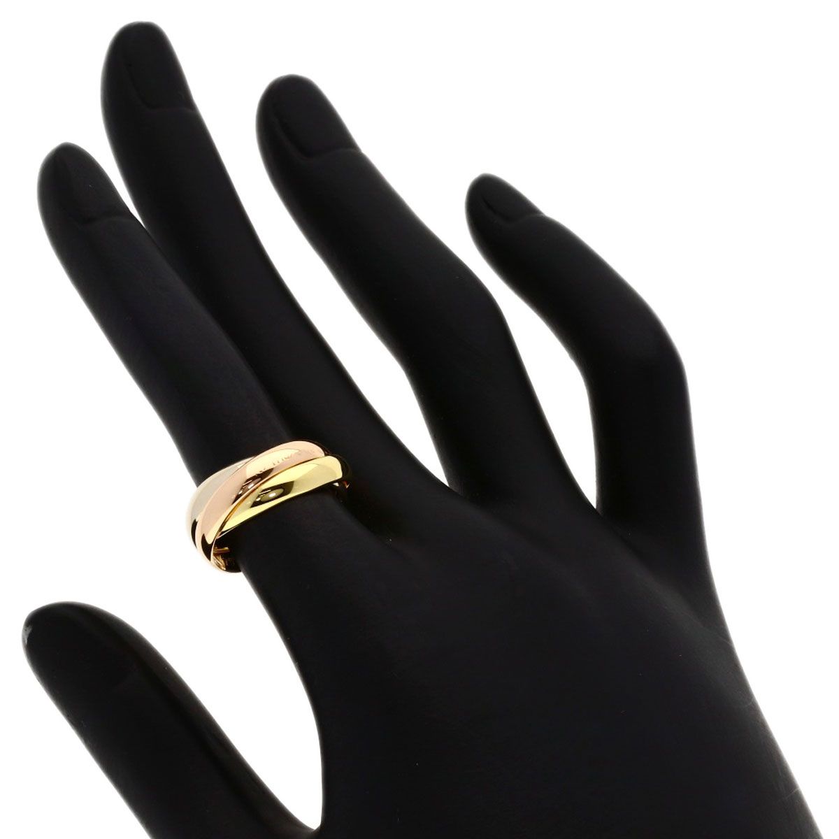 Cartier Trinity 49 Ring 18k Yellow Gold 18k Pink White — view 4