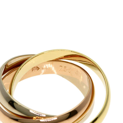 Cartier Trinity 49 Ring 18k Yellow Gold 18k Pink White — view 6