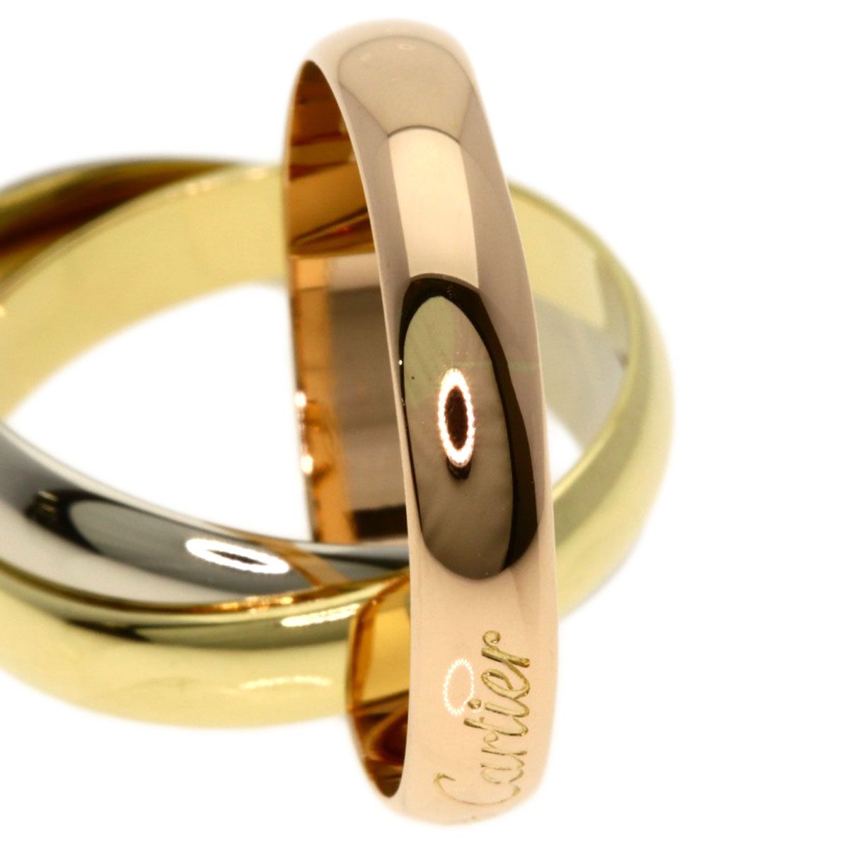 Cartier Trinity 50 Ring 18k Yellow Gold 18k Pink White — view 7