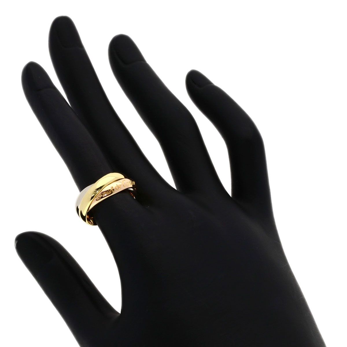 Cartier Trinity 50 Ring 18k Yellow Gold 18k Pink White — view 4
