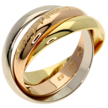 Cartier Trinity 52 Ring 18k Yellow Gold 18k Pink White — view 2