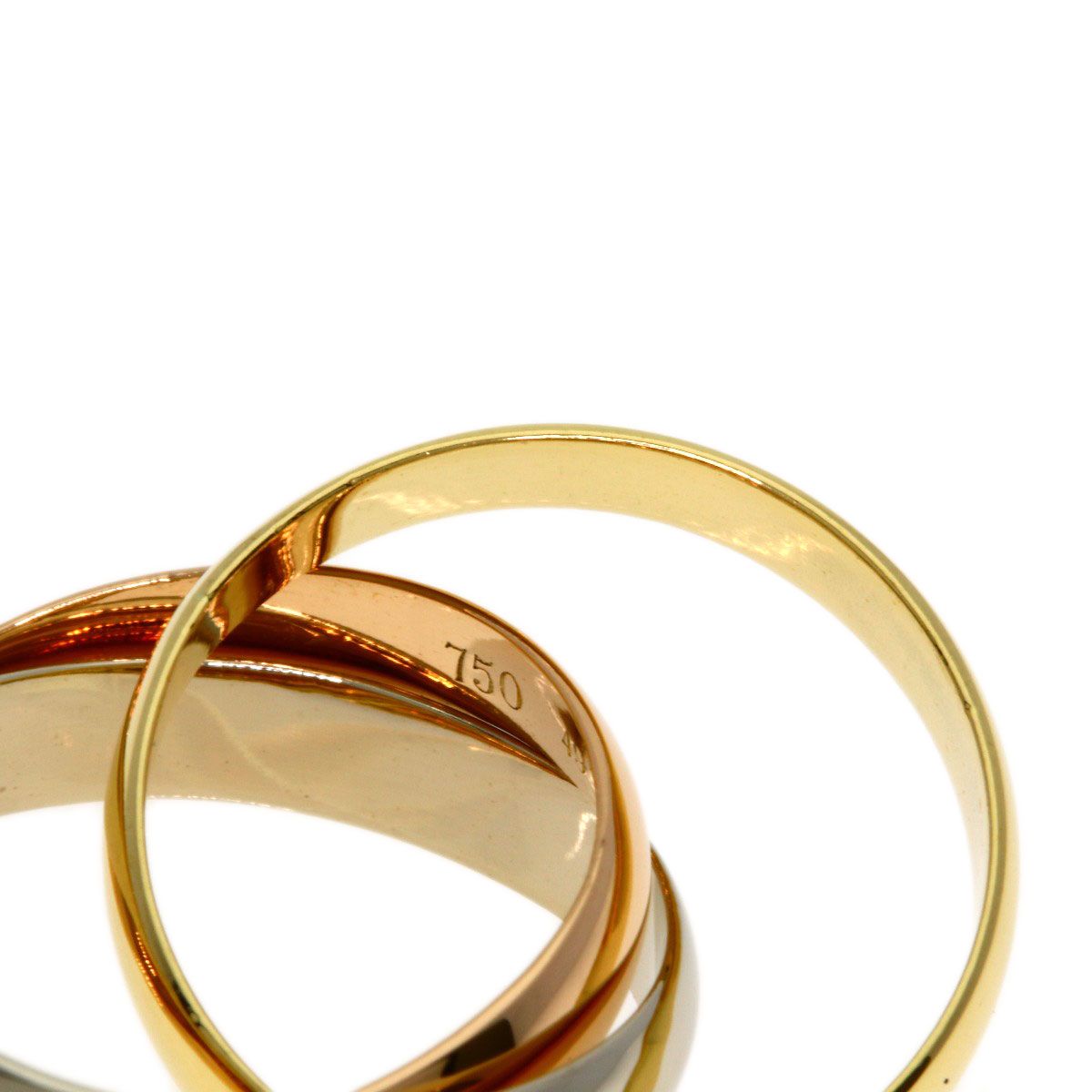 Cartier Trinity 49 Ring 18k Yellow Gold 18k Pink White — view 7