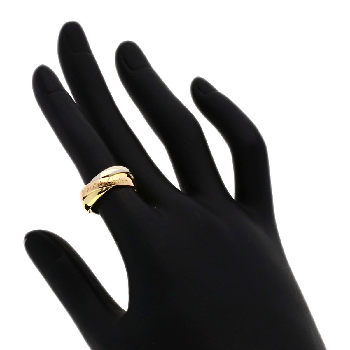 Cartier Trinity 49 Ring 18k Yellow Gold 18k Pink White — view 4