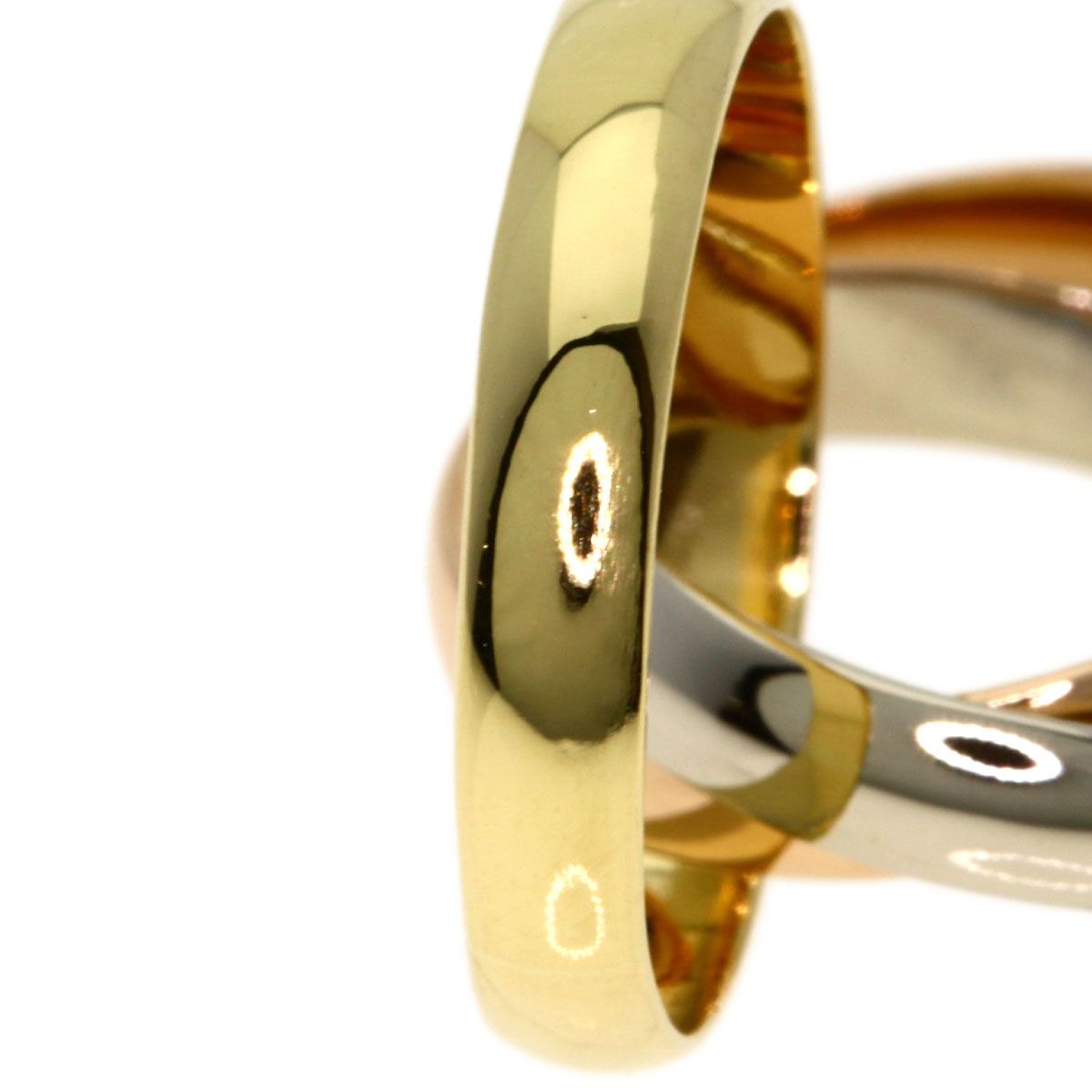 Cartier Trinity 49 Ring 18k Yellow Gold 18k Pink White — view 6