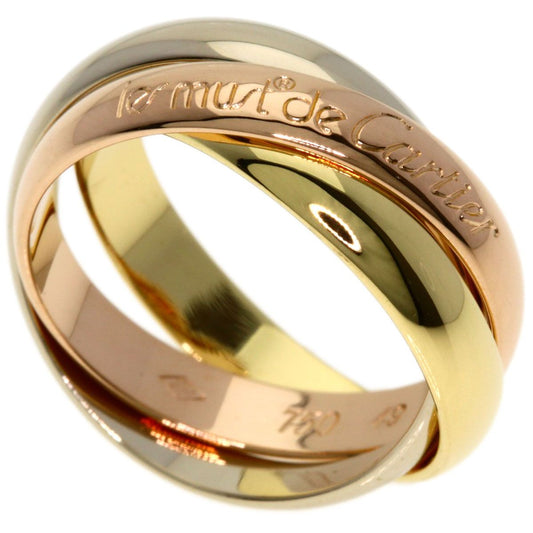 Cartier Trinity 49 Ring 18k Yellow Gold 18k Pink White