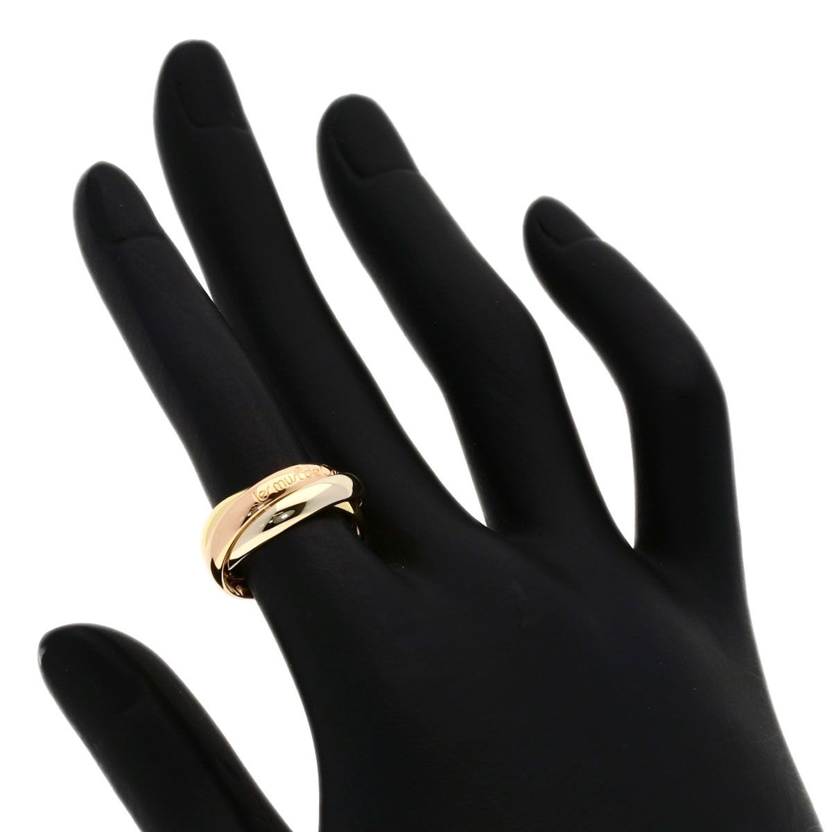 Cartier Trinity 49 Ring 18k Yellow Gold 18k Pink White — view 5