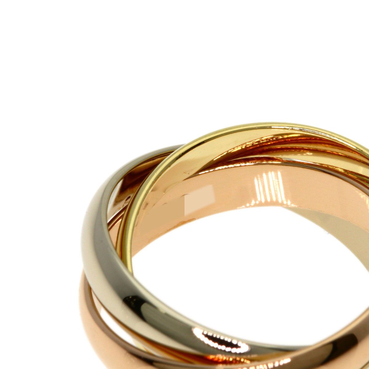 Cartier Trinity 49 Ring 18k Yellow Gold 18k Pink White — view 6