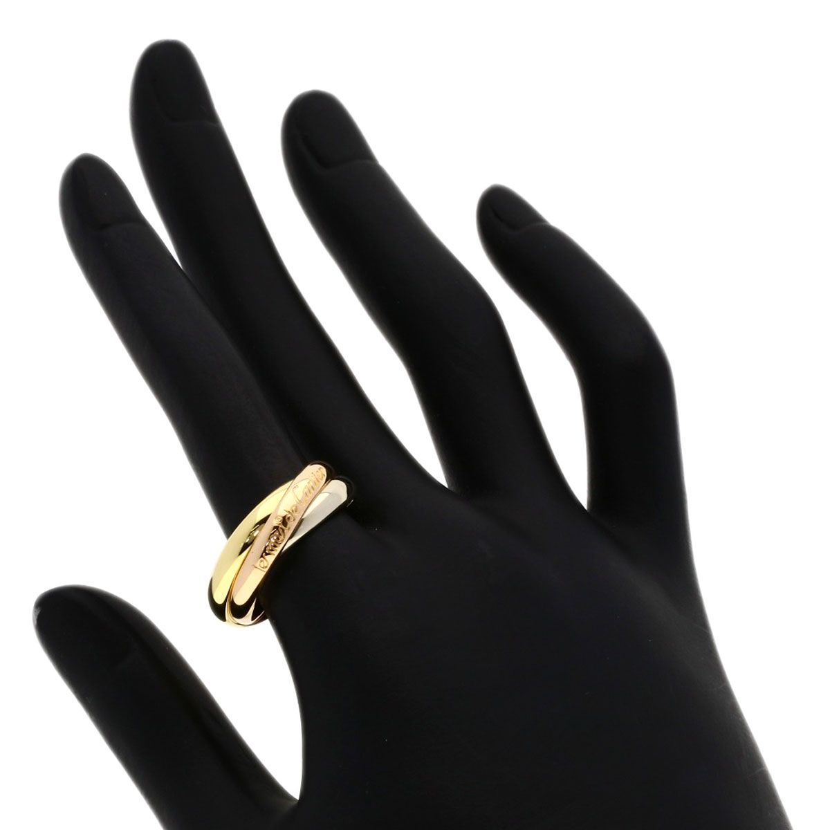 Cartier Trinity 57 Ring 18k Yellow Gold 18k Pink White — view 5