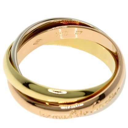 Cartier Trinity 57 Ring 18k Yellow Gold 18k Pink White — view 3