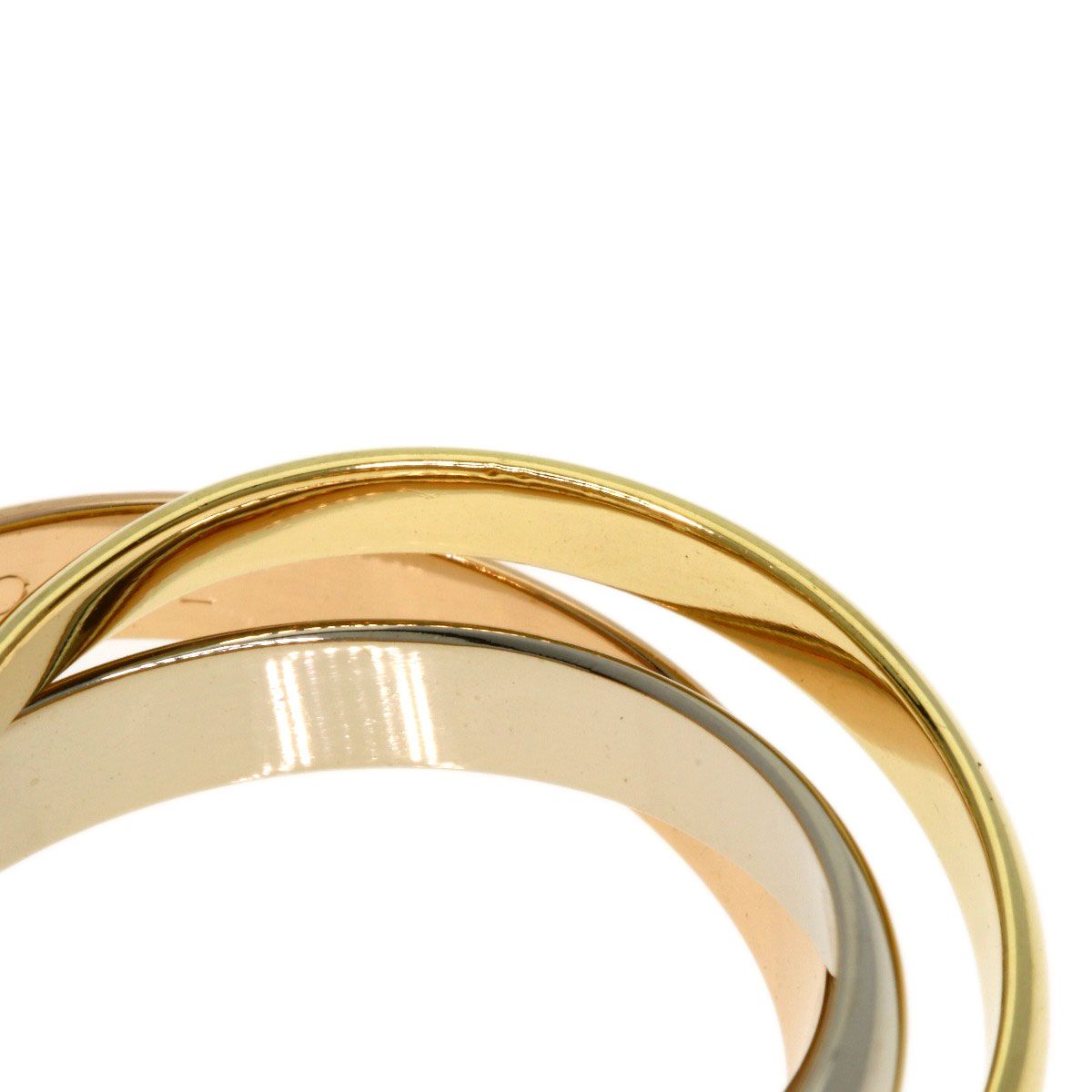 Cartier Trinity 57 Ring 18k Yellow Gold 18k Pink White — view 6