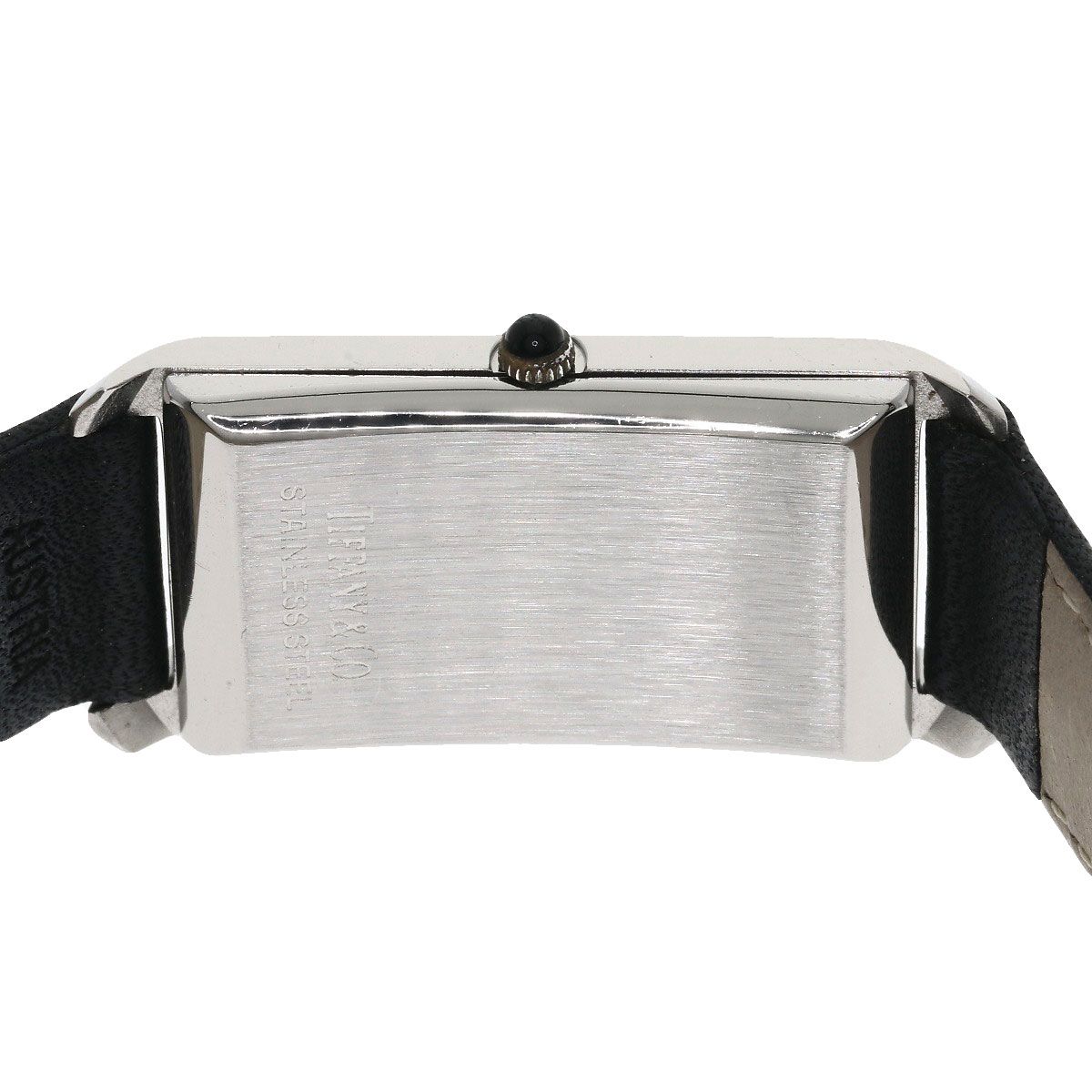 Tiffany & Co Classic Square Watch SS Leather — view 7