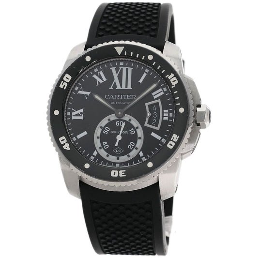 Cartier Caliber de Watch SS Rubber