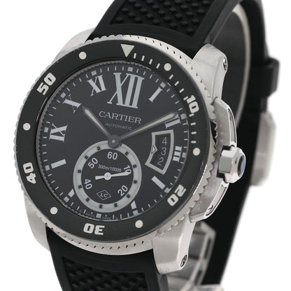 Cartier Caliber de Watch SS Rubber — view 3