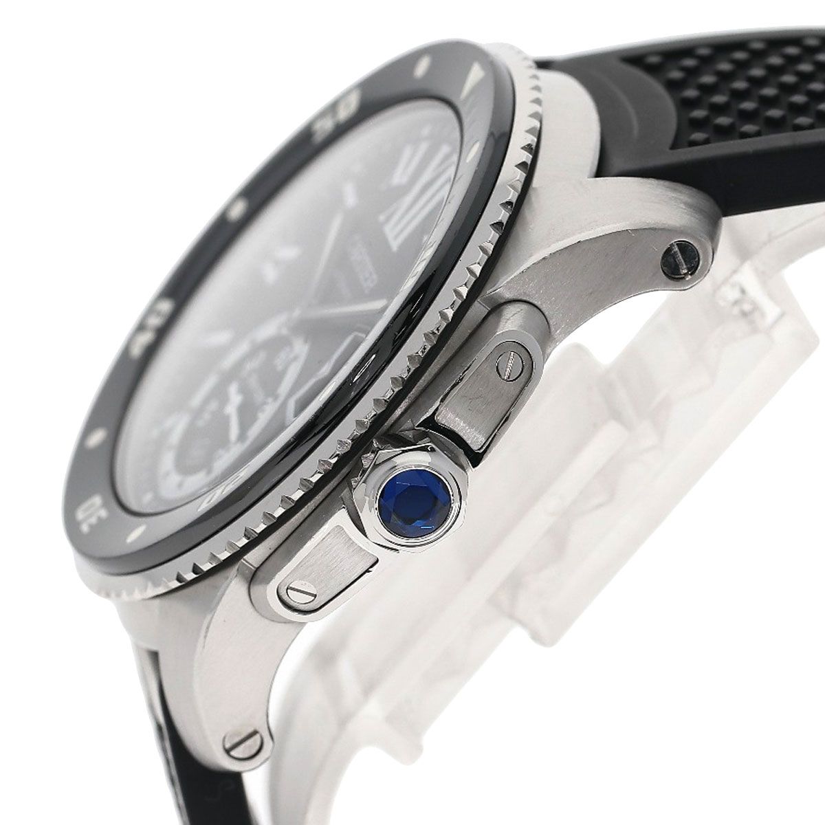 Cartier Caliber de Watch SS Rubber — view 5
