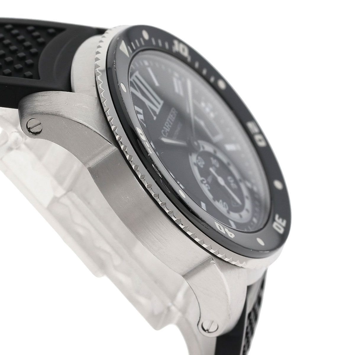 Cartier Caliber de Watch SS Rubber — view 6