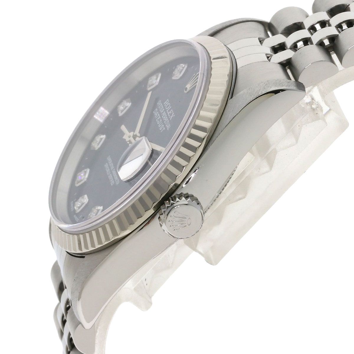Rolex Datejust Diamond Watch SS 18k White Gold — view 5