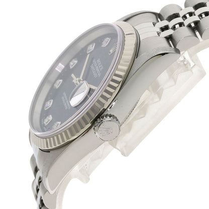 Rolex Datejust Diamond Watch SS 18k White Gold — view 5