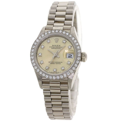 Rolex Datejust Diamond Watch 18k White Gold