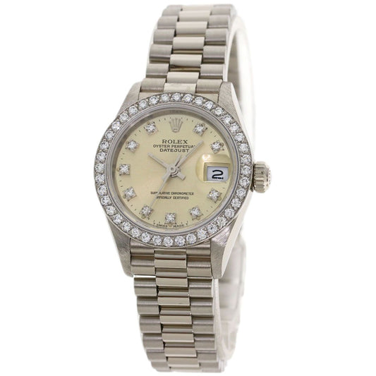 Rolex Datejust Diamond Watch 18k White Gold