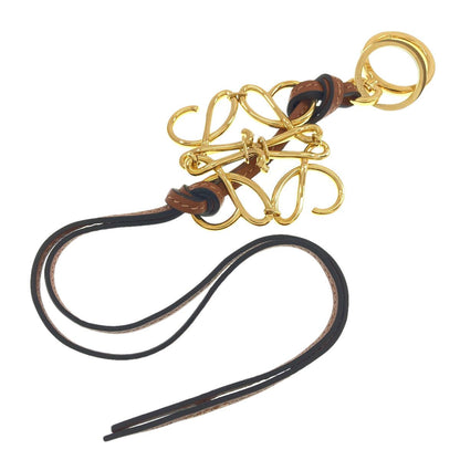 Loewe Anagram Key Holder Metal Leather