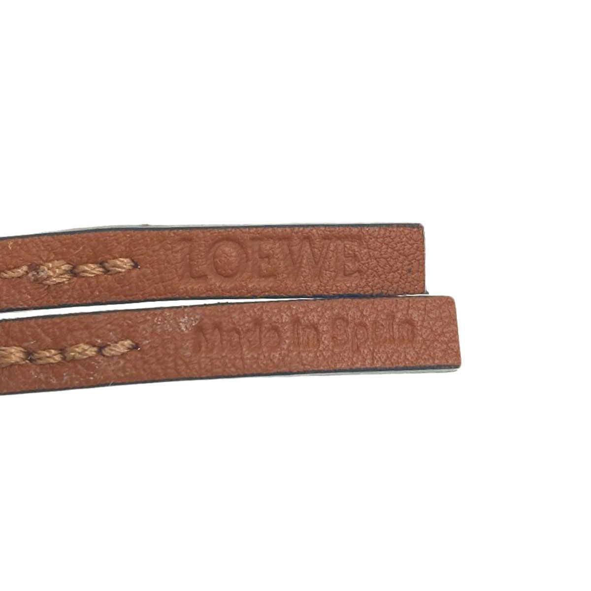 Loewe Anagram Key Holder Metal Leather — view 4