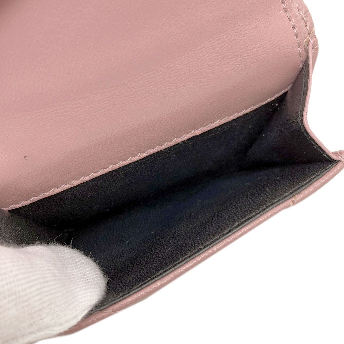 Saint Laurent Yves Stitch Compact Wallet Bifold Calf — view 6