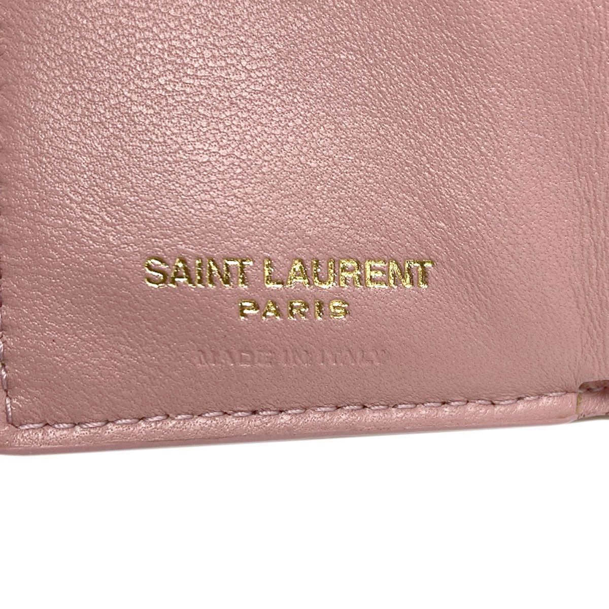 Saint Laurent Yves Stitch Compact Wallet Bifold Calf — view 7