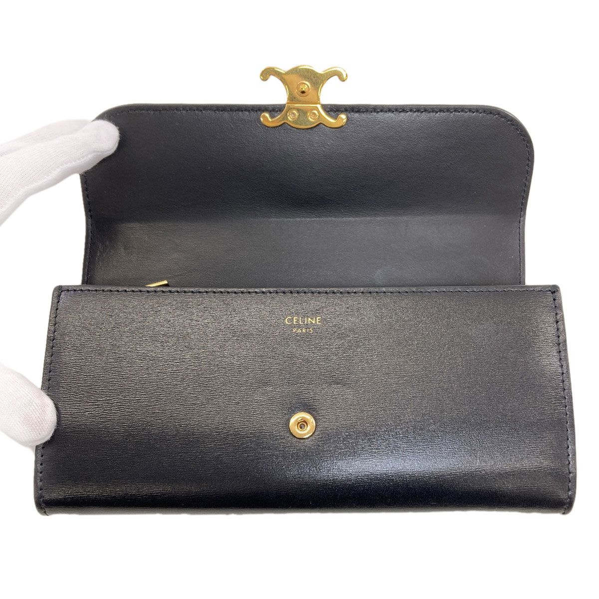 Celine Triomphe Wallet Calf — view 4
