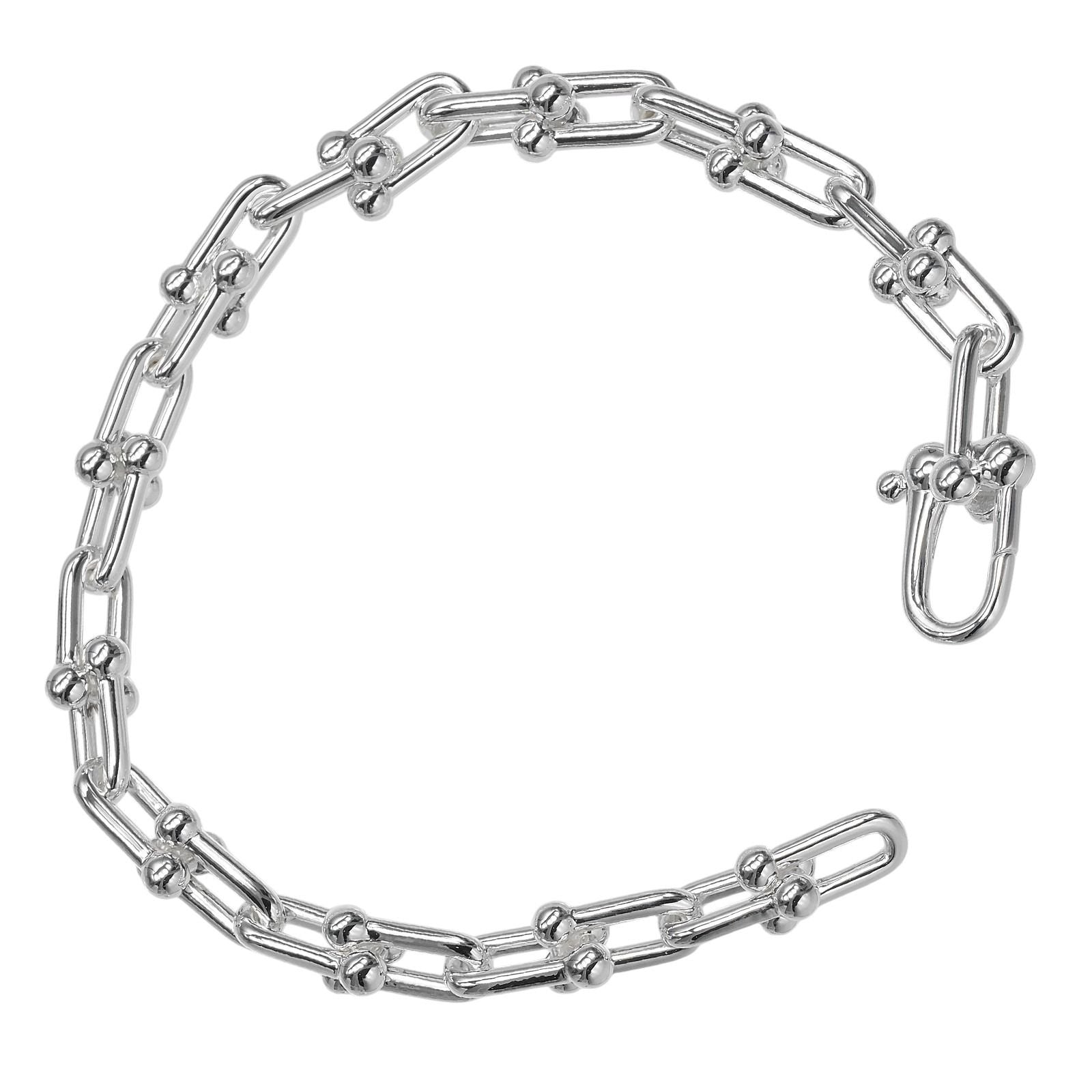 Tiffany & Co Small Link 15.3 cm 925 Sterling Silver Bracelet